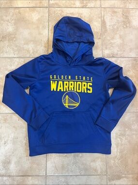 NBA Golden State Warriors Youth Blue Hoodie Sweatshirt size Youth 10/12